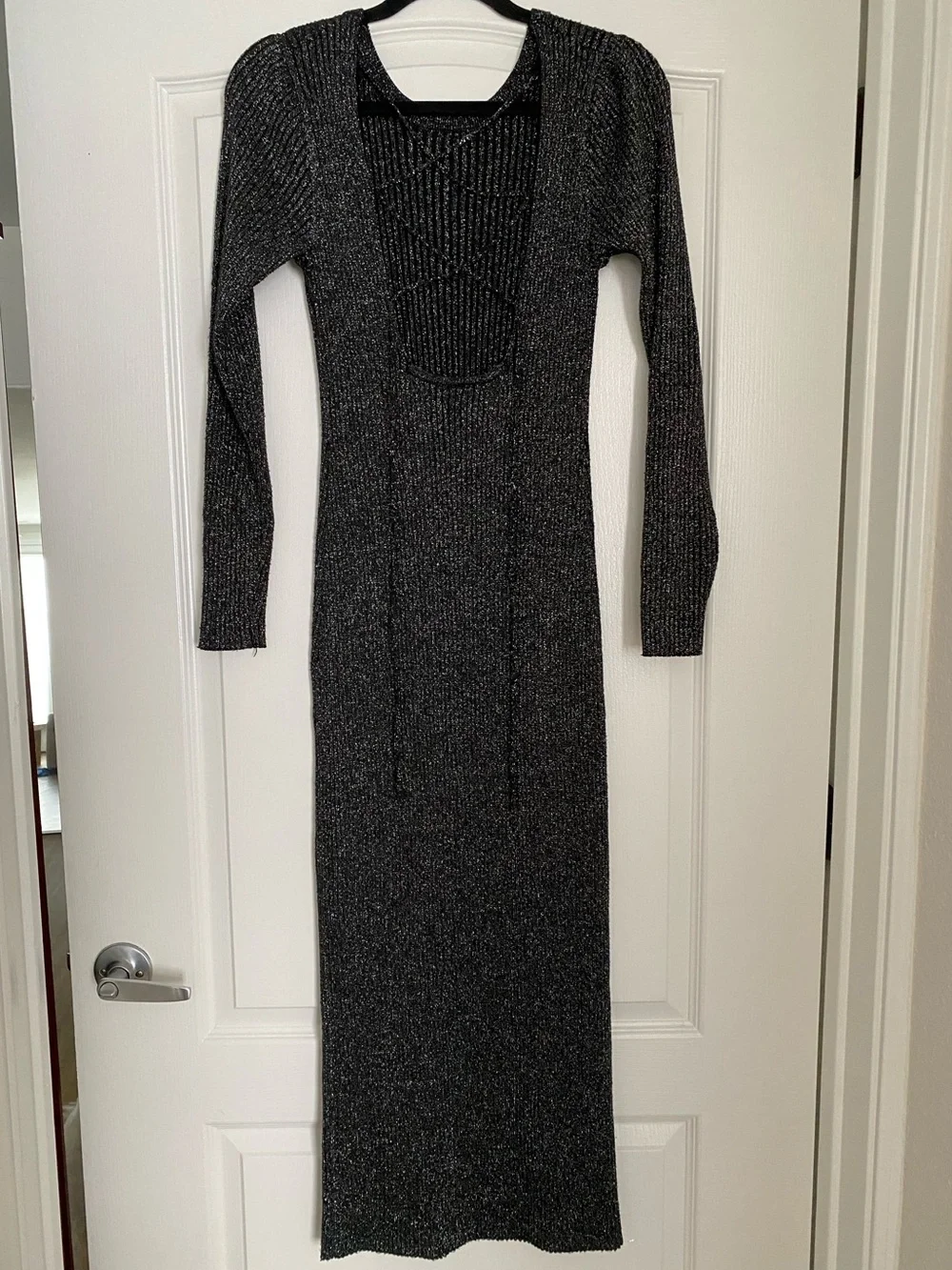 ICHI | Metallic Maxi Dress
